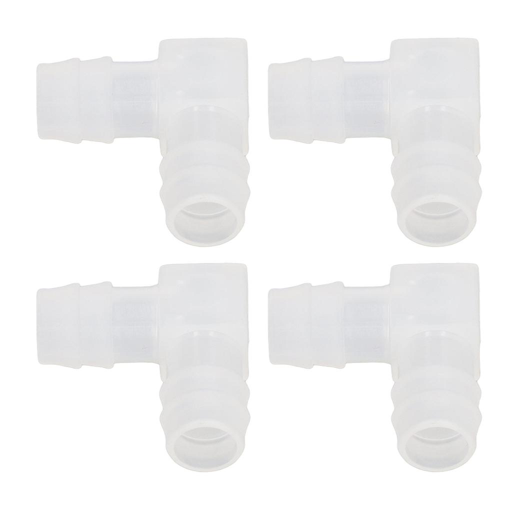 10Pcs Plastic Hose Joint 90 Degrees Elbow Bend PP Non Toxic Odorless L Pipe Connector for Aquarium Laboratory 16mm
