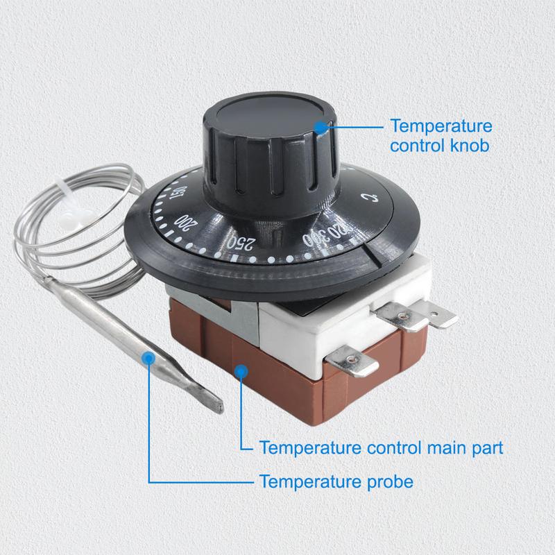 Adjustable 0-120°C Heating/Cooling Mechanical Thermostat Capillary Car Thermostat Universal Cooling Radiator Fan Control Switch