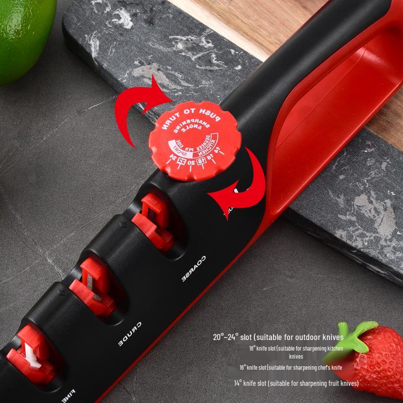 Adjustable 4-in-1 Knife Sharpener: Multifunctional Kitchen Sharpening Tool