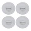 D Ring Patch Round Lightweight D Ring PVC Patch for Inflatable Boat Surfboard Stand Up Paddleboard 4pcs Gray