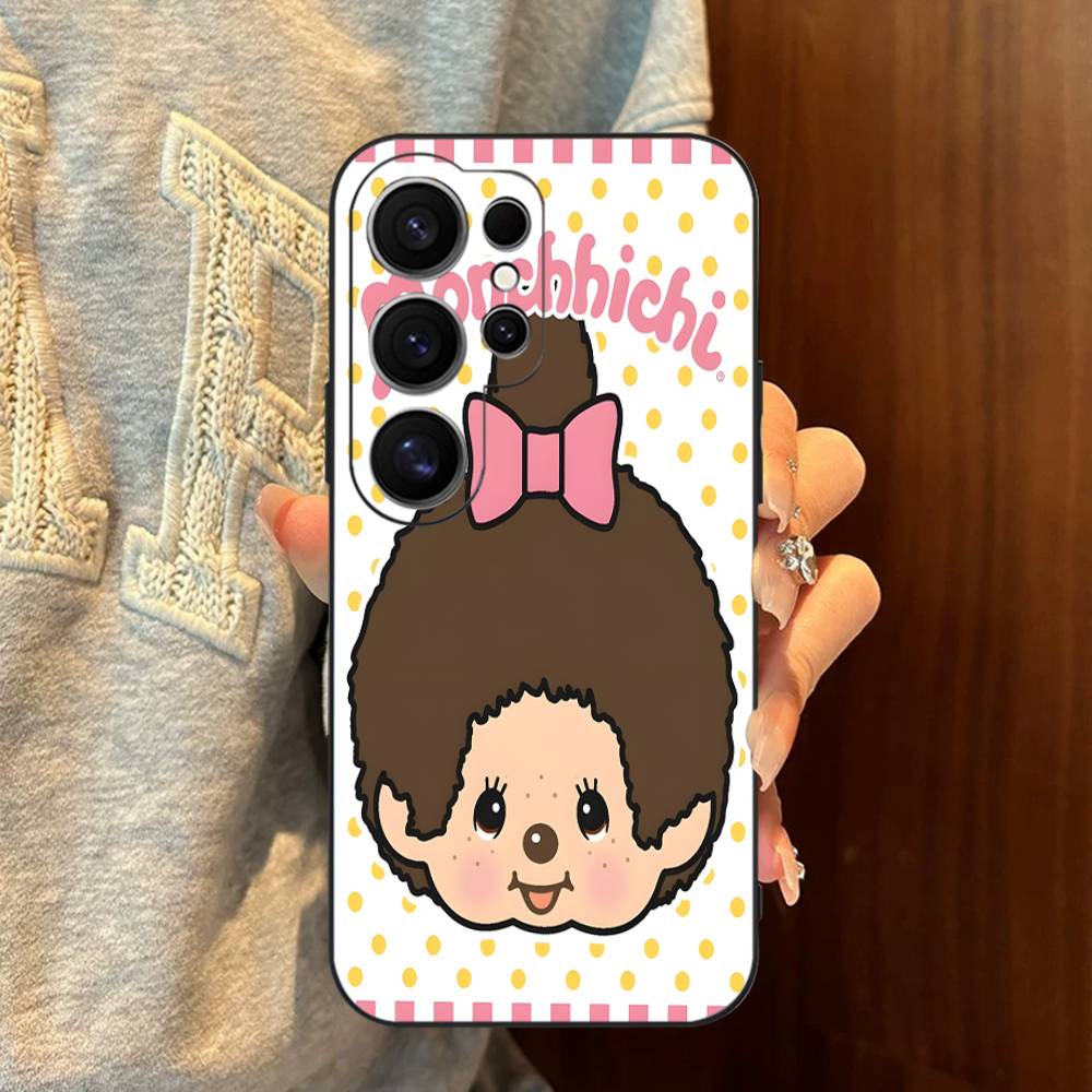 kawaii IP M-M-Monchhichis Phone Case For Samsung S 24 fe 25 Ultra plus 20 lite 21 30 22 23 24 22 Ultra 5G Fundas