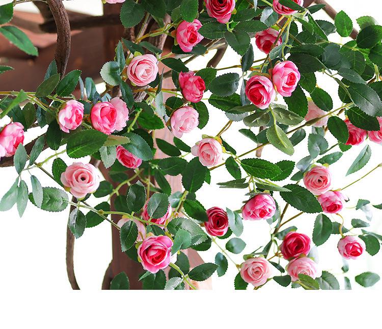 Künstliche Rosenblüten-Ranke für Wand- und Decken Dekoration