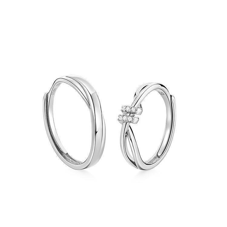Exquisite Love Intertwined Couple Ring: Luxurious, Stylish, and Versatile Design