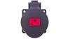 Gniazdo Tablicowe 32A 5P 400V /70X70/ Czarne Ip44 325-6X