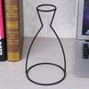 Creative Shapes Black Metal Flower Vase Frame Plant Holder Cafe Home Decor