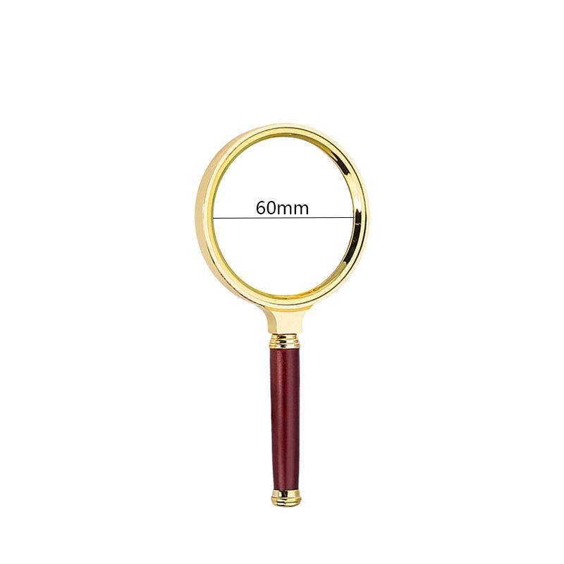 Portable 10x High-Definition Handheld Magnifier with Dragon Pattern Handle - Perfect for Elderly Retro Reading