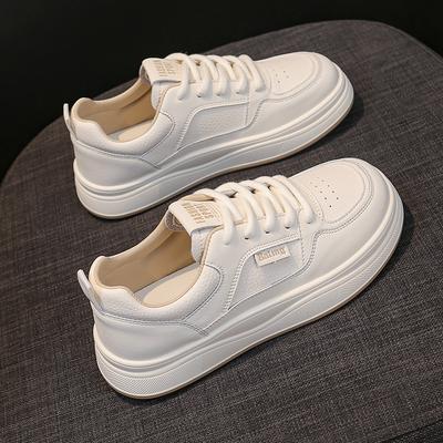 New Spring Thick Soled Board Shoes for Women Small White Shoes Casual 2026 Mesh Versatile Sports Shoes