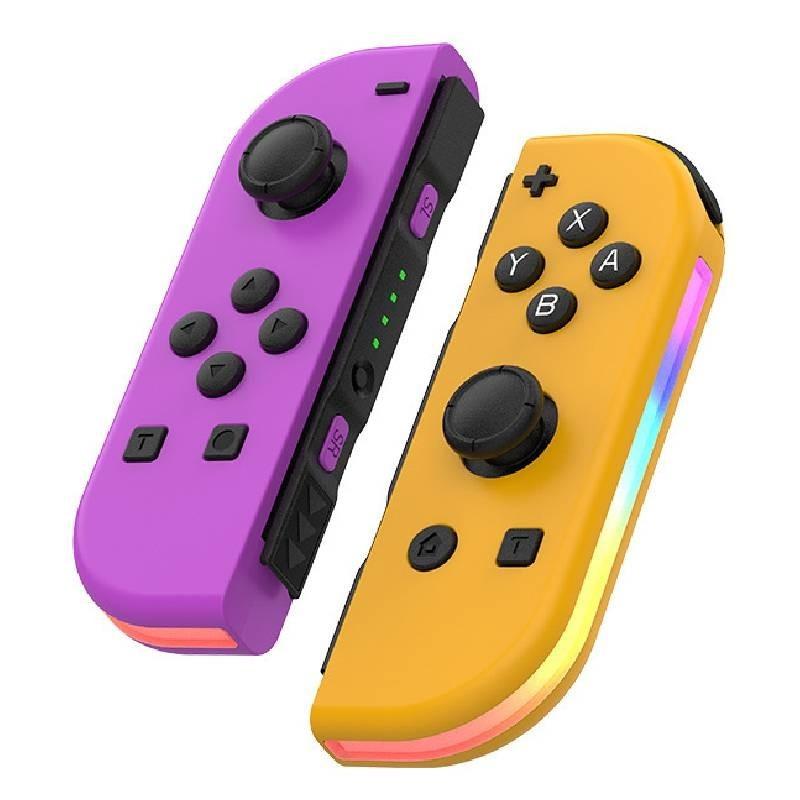Colorful Rgb Light Switch Joycon Controller With Vibrant Vibration And Motion Sensitivity