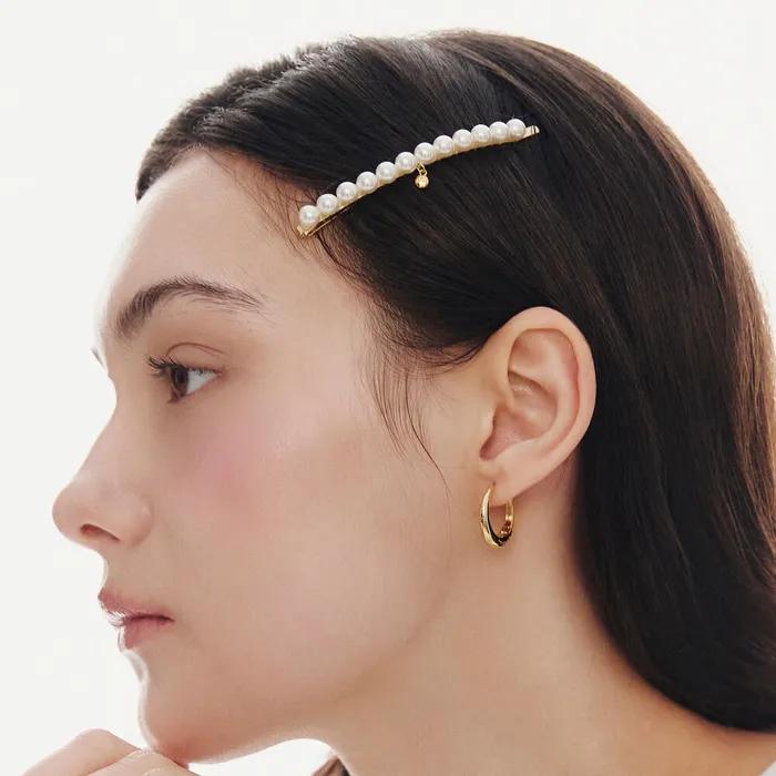 Essence (Y) Pearl Plate Slim Hair Pin Cream HL4H66465CRXXX
