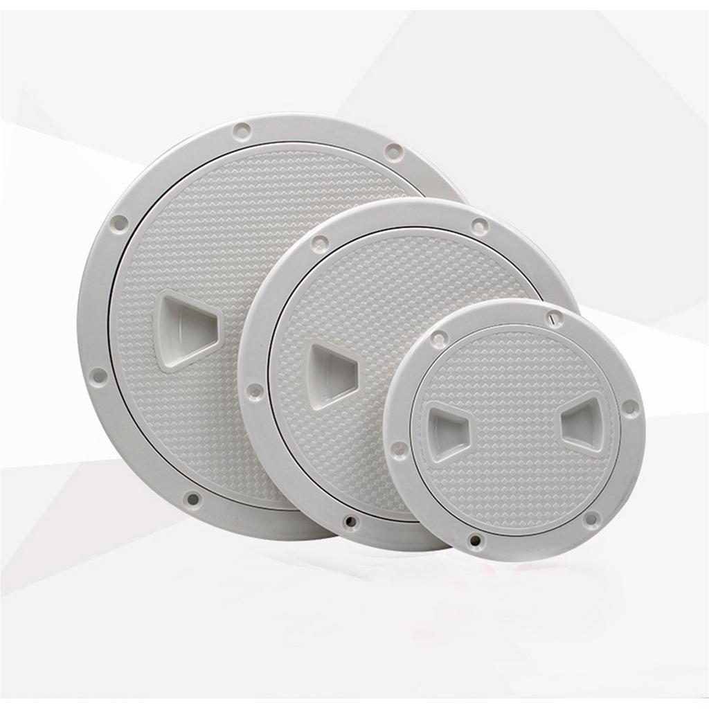 4/6/8 hüvelykes Fekete/Fehér Kerek Csúszásmentes Ellenőrző Nyílás Levehető Fedéllel Tengeri Csónakok Jachtokhoz