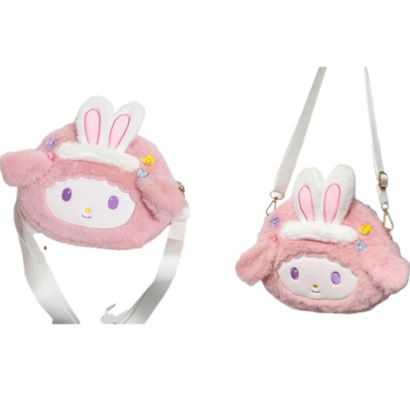 Meleedy Cute Rabbit Plush Toy Backpack