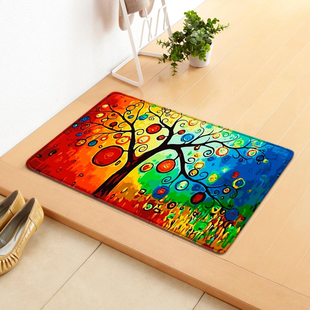 Creative Home Door Mat Water Absorbent Non-Slip Mat Living Room Kitchen Floor Mat Bedroom Carpet