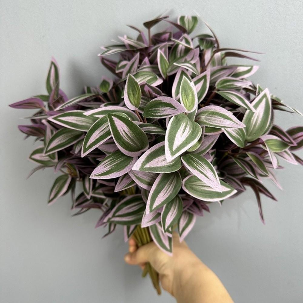 8 Heads Fake Plastic Plants Realistic Faux Plants Simulation Greenery  Home Living Room Decor