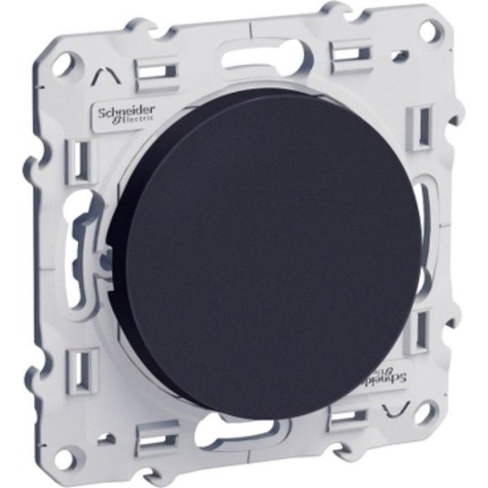 Bouton-poussoir ODACE 10A À Vis Gris Anthracite - SCHNEIDER ELECTRIC - S540206