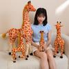 Lifelike Giraffe Plush Pillow Cute Stuffed Animal Toy for Bedroom Decoration Soft Fluffy Giraffe Stuffed Animal Realistic Plush