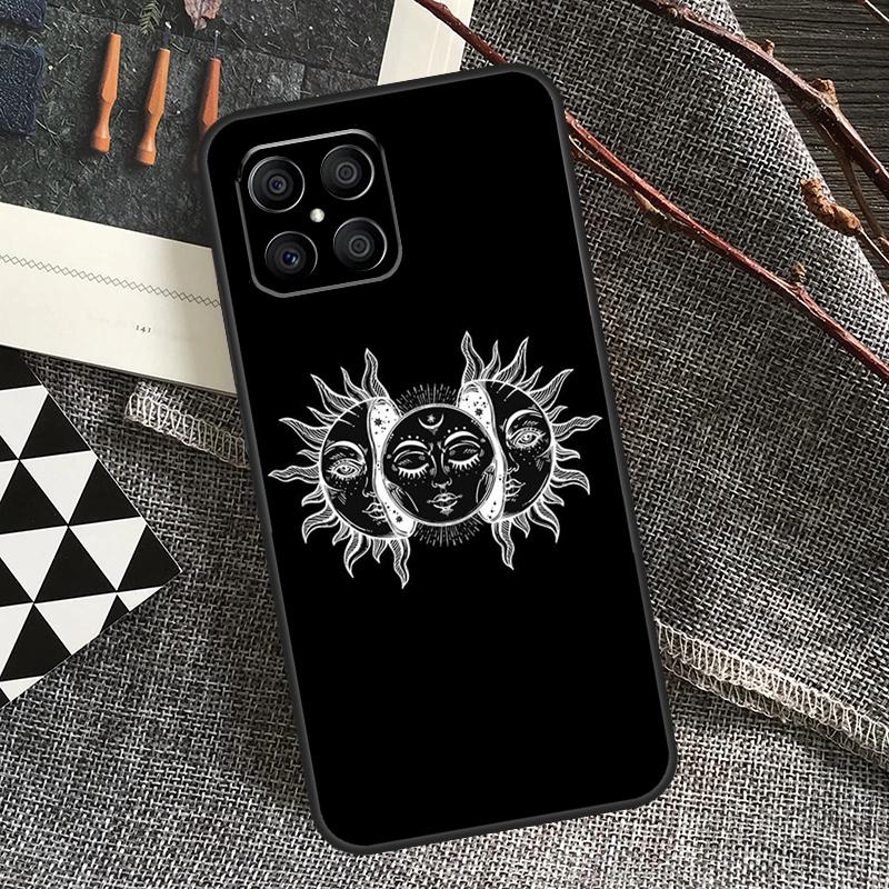 Sun Moon Art Case For Honor 90 70 50 Lite Magic 5 Magic 6 Pro X6 X7 X8 X9 X6a X7a X8a X9a X8b X9b Cover