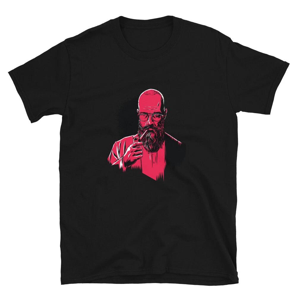 Old Wise Man Smoking T-Shirt S