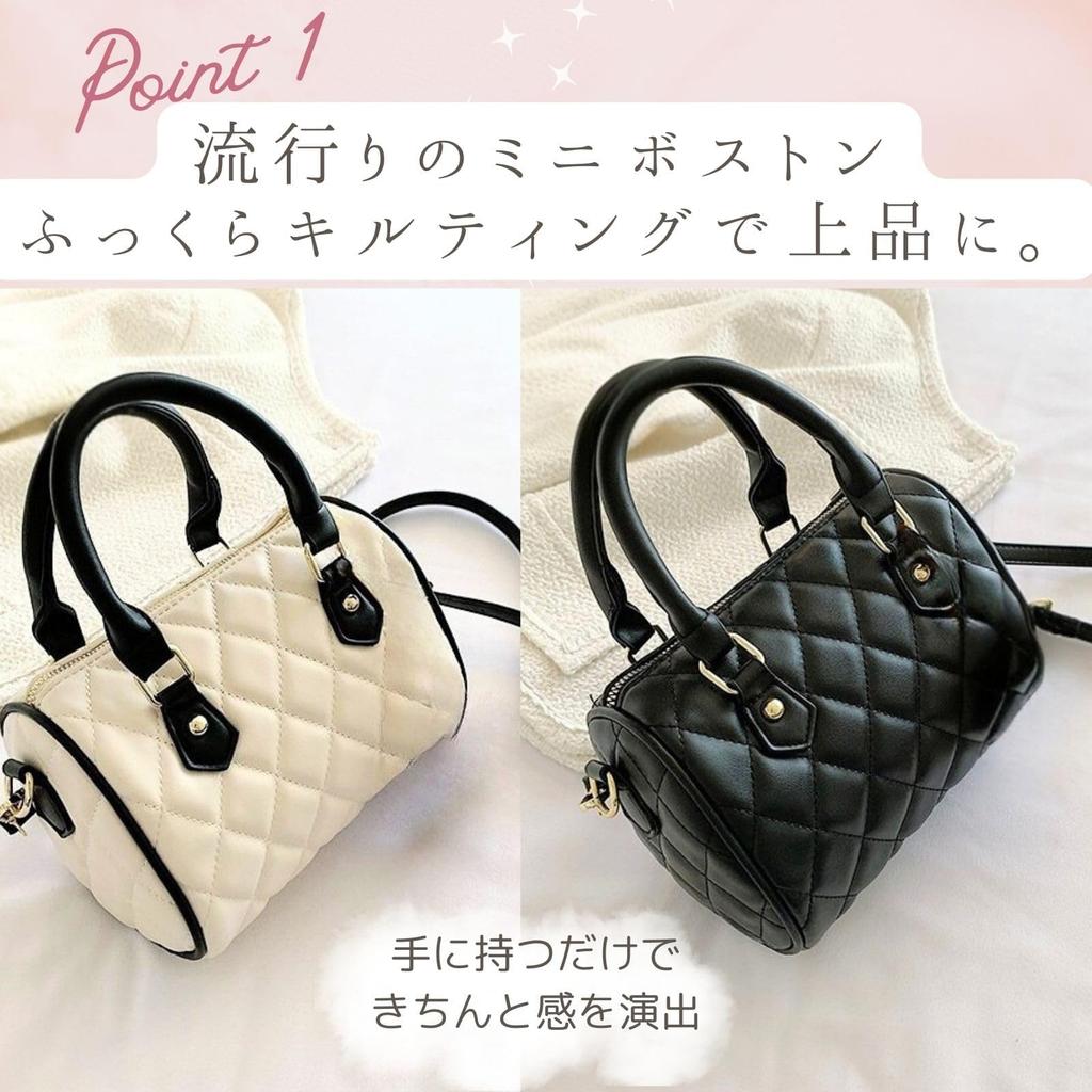 Harujio Mini Boston Tasche, Damen Kleine gesteppte Umhängetasche, Handtasche, 2-Wege, Horizontale Mini Boston Tasche, Umhängetasche, Crossbody Tasche, Handtasche, Trendig