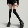 Summer Sexy Rivet Punk Suspender Stockings Y2K Shibuya Girl Black Silk Stockings Cosplay Women'S Long Stockings