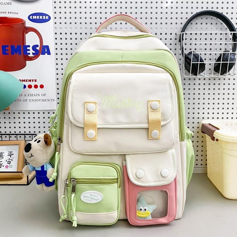 Schoolbag1011 New Japanese Light and Casual Simple Junior High School Student High School Student Backpack Fashionable Foreign Style Female Student 