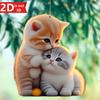 2D Cute Cat Hanging Decoration for Home, Garden, and Backpacks. A Perfect Party Gift.