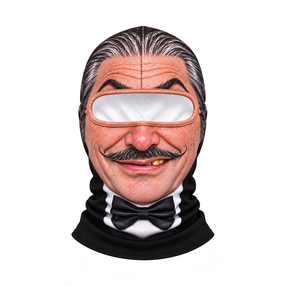 Unisex Size Funny Prank Mask 3D Print Motorcycle Ski Face Mask Motorcycle Riding Mask Motorcycle