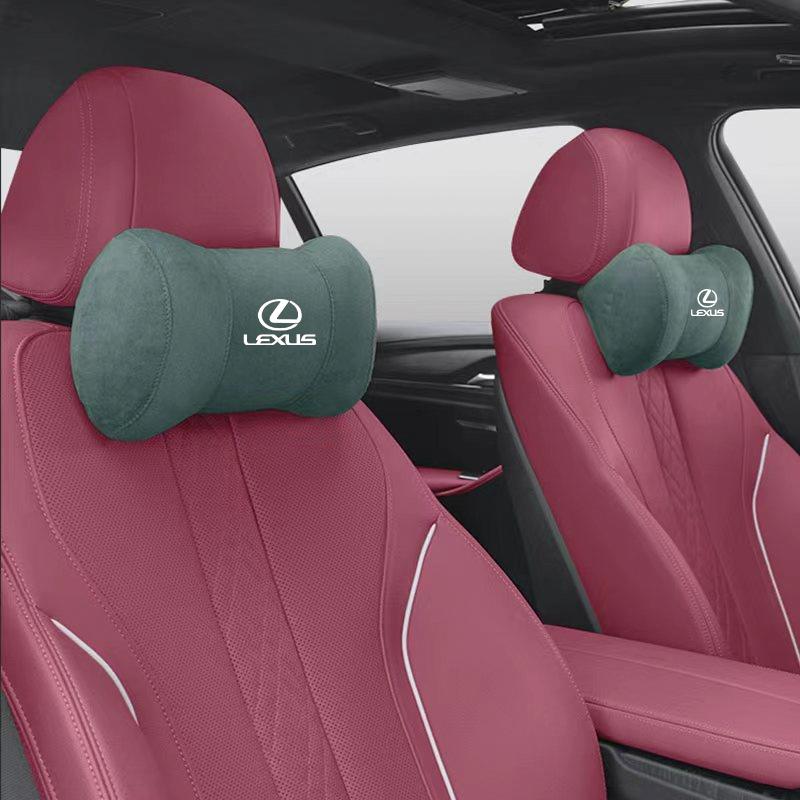 Car Seat Headrest Memory Cotton Lumbar Neck Protection Pillow/Car Keychain For Lexus RX 300 IS 250 300 GX 400 460 NX LX GS ES SC XN0