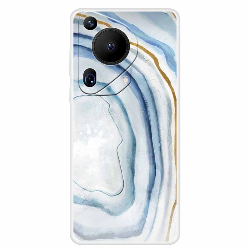 For Huawei Pura 70 Case Marble TPU Soft Transparent Silicone Back Covers For Huawei Pura 70 Ultra Case 70ultra Cool Pura70 Pro+