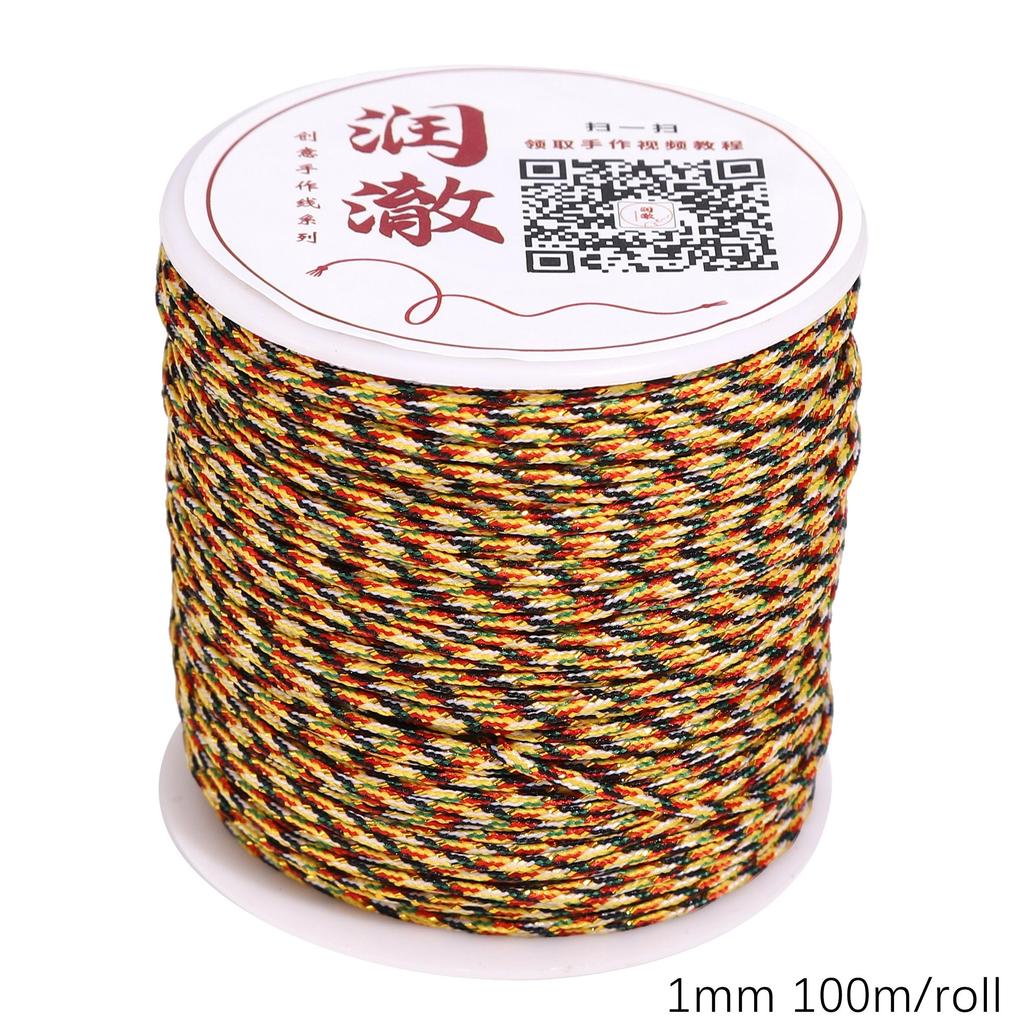 27-120Meter Cotton Cord Nylon Cord Thread String DIY Beading Braided Bracelet Jewelry Making