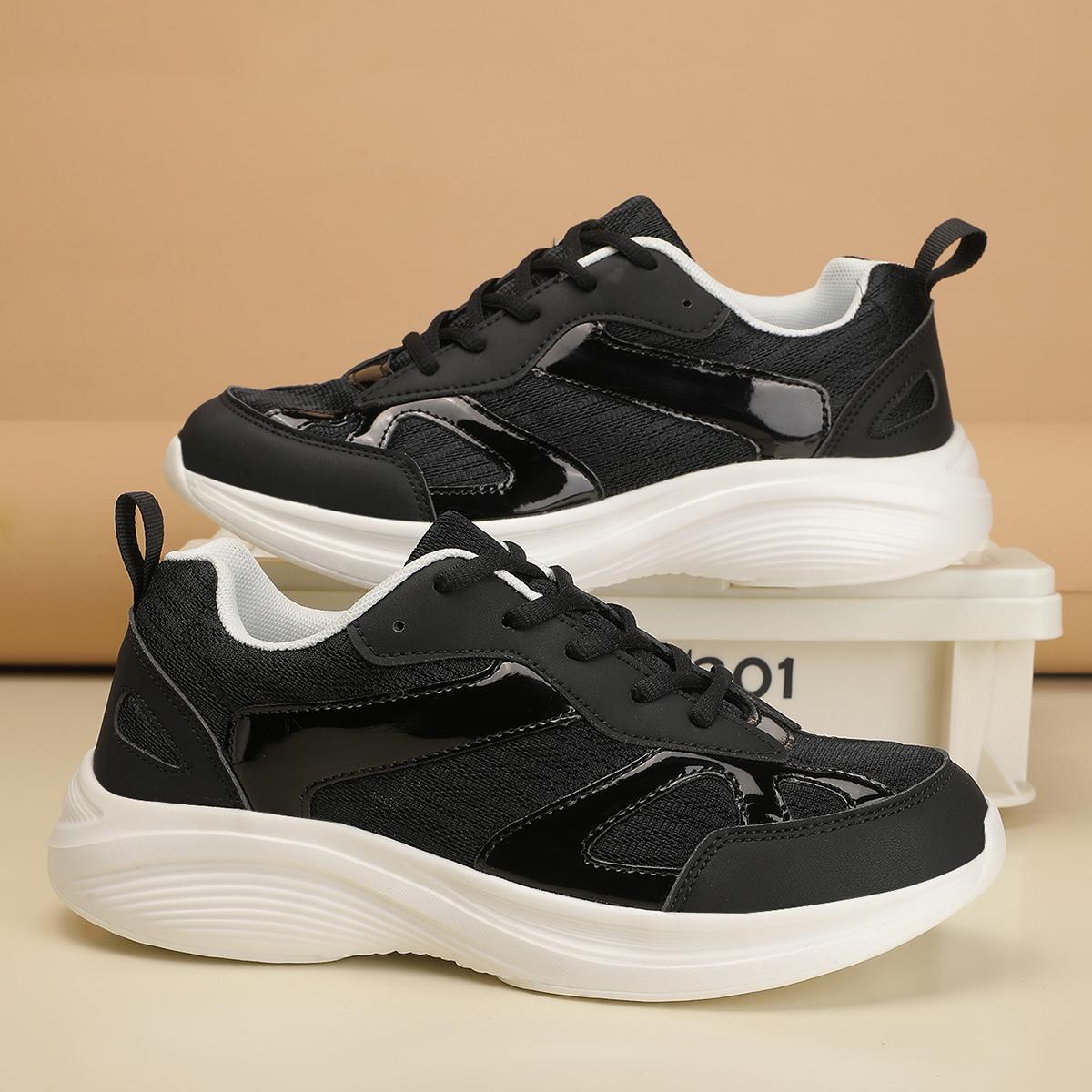 

Casual Sneakers Womens Breathable Running Shoes Lightweight Comfortable Sports Shoes for Women New Design Fashion Trainers 42 чёрный