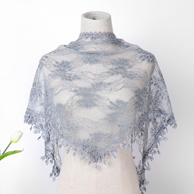 Triangle Lace Veil,Lace Scarf ,Catholic Veil,Church Veil,Chapel Veil Mantilla,Women Lace Shawl