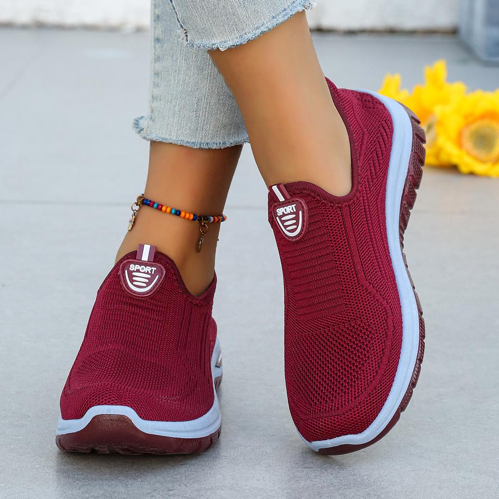 Women'S Ladies Shoes Breathable Flying Woven Slip-On Sneakers Shoes Woman , Women'S Sneakers. Csale Shoes With Free Shipping