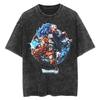 Unisex Oversized Washed Dragon Ball Anime Parentchild Tshirt Man Women Short Sleeve Streetwear Loose Casual Summer Yk