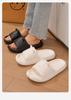 Pupule Holomua Cat Room Platform Sandals for and Bath Japanese Shoe Women's Slippers, Shoes, Balcony, Toilet, Shower, (Black, Sizes, Adult, Alphabet,