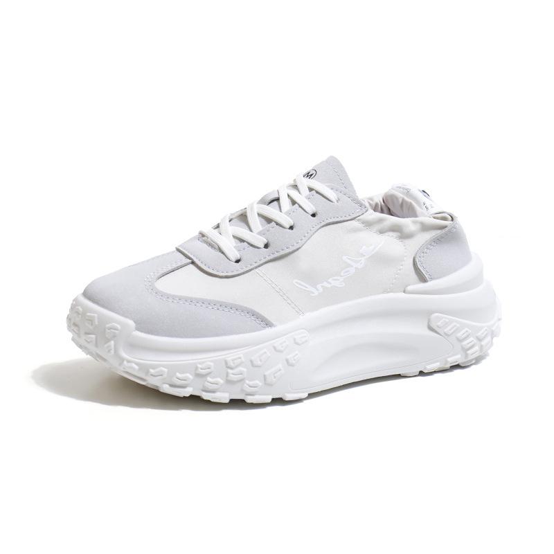 Ins Korean Version of Platform Dad Shoes 2025 Spring New Street Shot Student Running Sneakers Increase Height Casual W8858