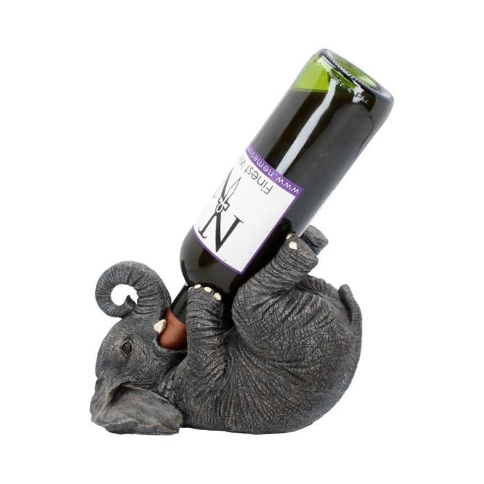 Nemesis now - porte-bouteille eléphant 23cm
