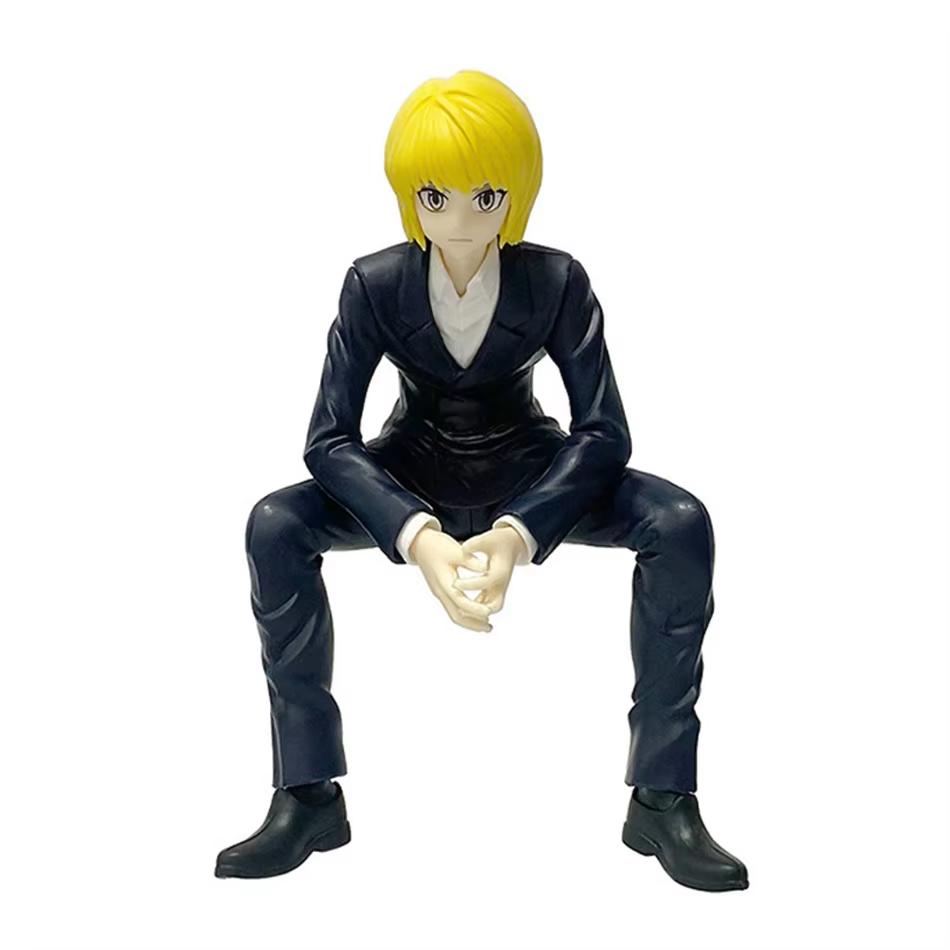 11.5-14cm Full Time Hunter Anime Handmade Siso Xiaojie Kulolo Sitting Character Handmade PVC Model Ornament Birthday Gift