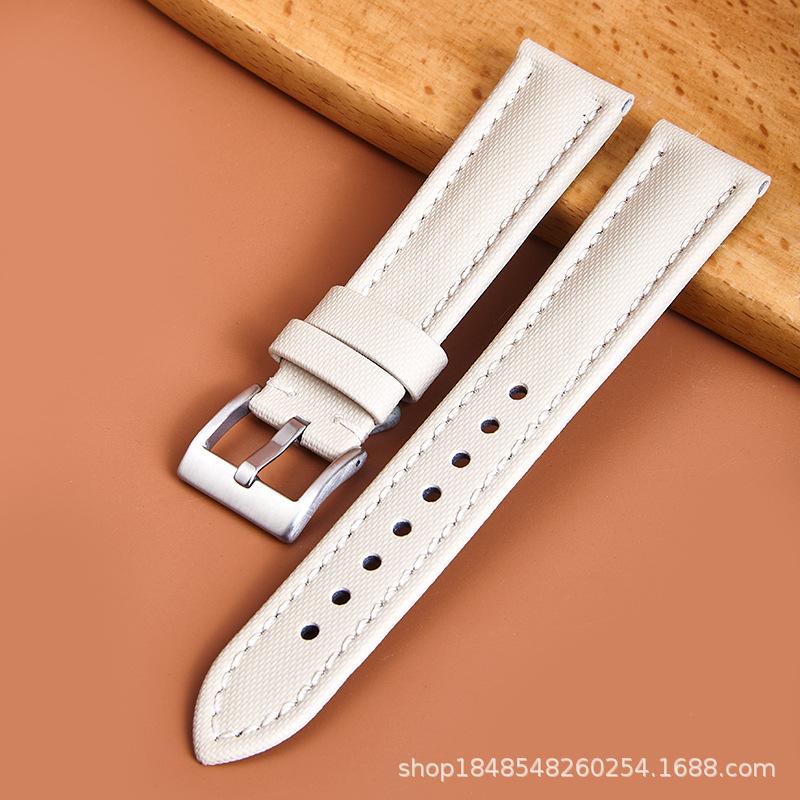 Nylon Sticker Leather Strap Suitable 19/21/23 Mm Smart Strap Bracelet Soft Strap
