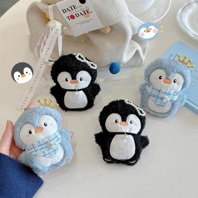 Sevimli Penguen Peluş Kolye Anahtarlık Karikatür Komik Peluş Doldurulmuş Bebek Sırt Çantası Çanta Kolye Uçları Adorkable Aksesuarlar Hediyeler