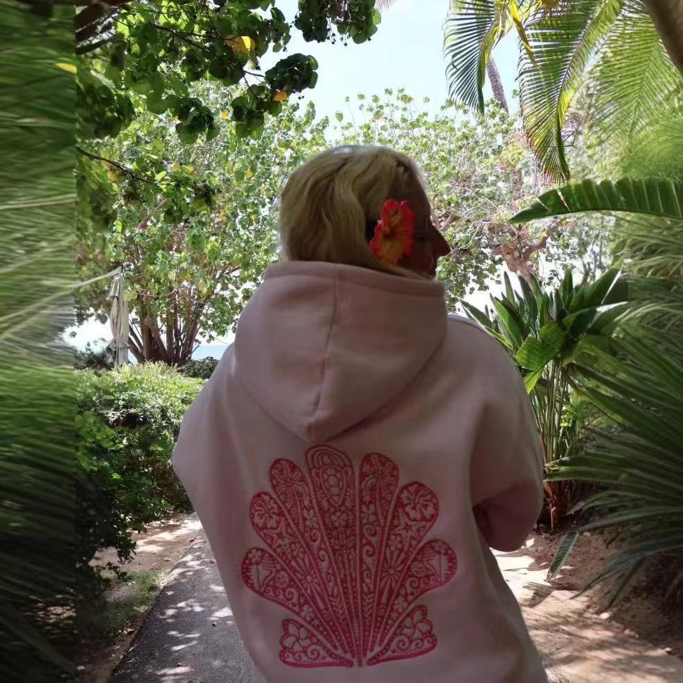 Girls' Cross Sunset Drop Shoulder Hoodie