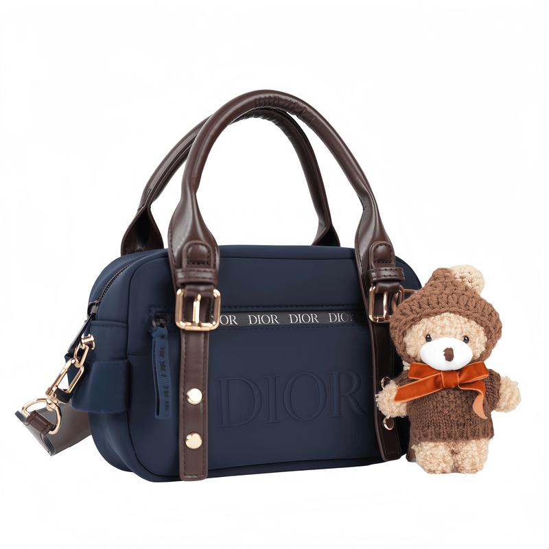 Dior Tasche [Personalisierte Kosmetiktasche] Bärenparadies Einfach Nische High-End Trend Pendeln Exquisit Mode Vielseitig Klassisch Baumwolle Stauraum
