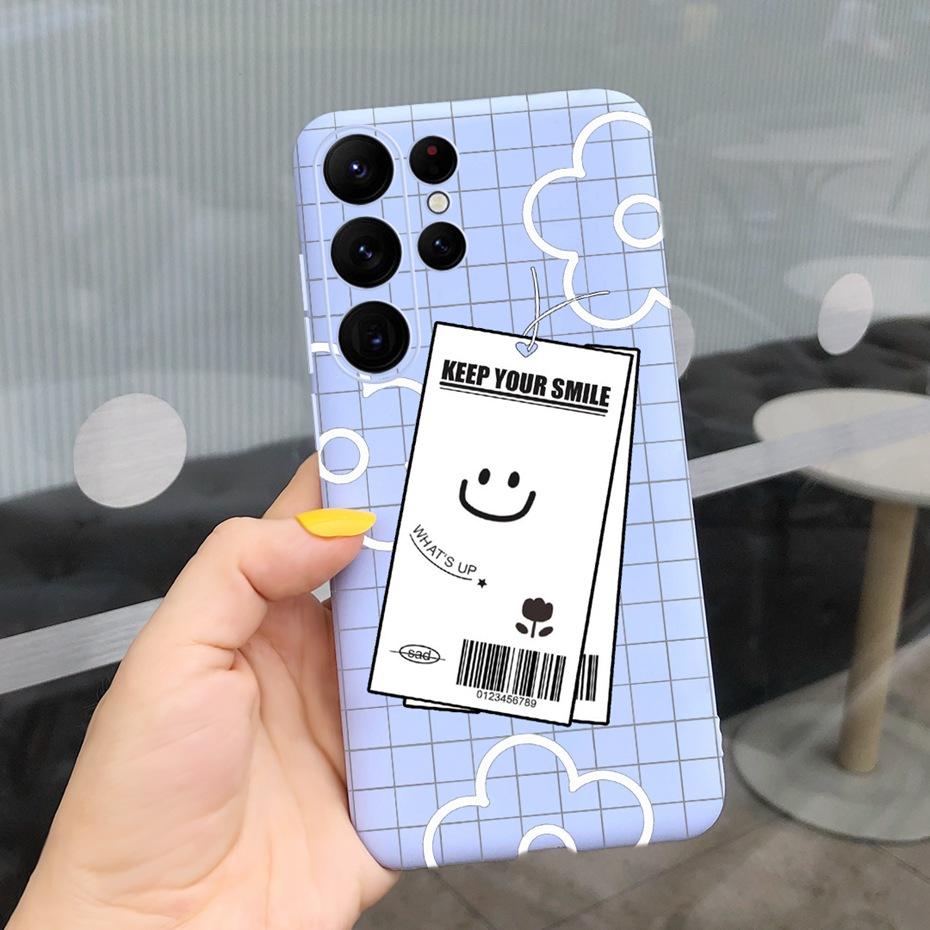 Silicone Case For Samsung S23 Ultra 5G Phone Cases Lovely Printing Soft TPU Cover For Samsung Galaxy S23 S 23 Plus S23+ Coque