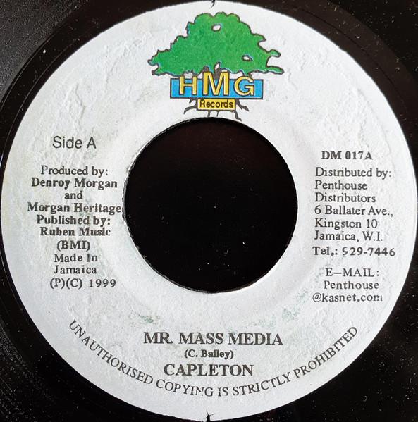 

7inch Record CAPLETON / RAS WITTER - Mr. Mass Media / Jambo DM017 HMG Records 1999 Jamaica Reggae, Ska & Dub Used