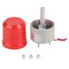 220VAC Rotating Flashing Signal Light Red LED Warning Light 75mm Diameter