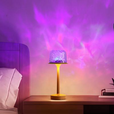 Yousheng Water Wave Projection Night Light Color Changing Bathroom Lamp with Touch Control Splash Proof Waterproof Projection Lamp for Shower Spa