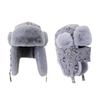 With Facemask Earflap Hat Faux Fur Lining Bomber Hat New Warm Trapper Hat  Winter Outdoor Wear