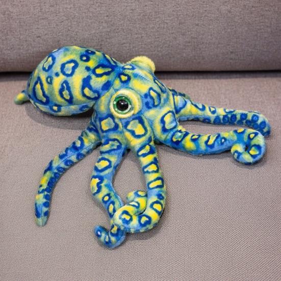 Realistic Octopus Plush Toy Soft Stuffed Animal Doll Cute Sea Creature Pillow for Kids