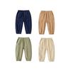 Children's Solid Color Pants for Spring and Autumn, Boys' Casual Mid-Waist Long Pants, Korean Style Children's Clothing, Boys' Patchwork Jogger Pants