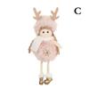 Christmas Plush Angel Doll Pendant Cute Christmas Tree Figurine Pendant Home Christmas Decor Crafts Children's Christmas Gifts