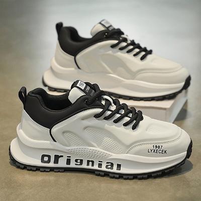 Pánské boty jaro nové mladistvé měkká podrážka ležérní sportovní boty design trendy dad shoes